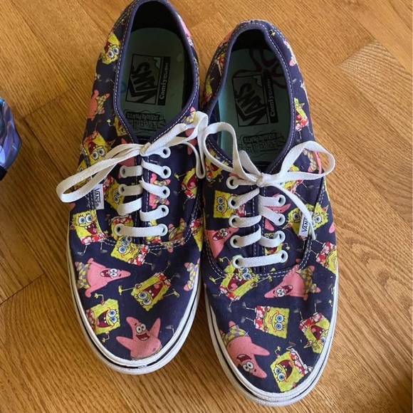 VANS SpongeBob SquarePants Sneakers mens 11 - Picture 1 of 4